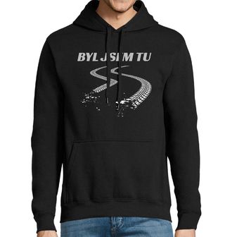 Obrázek 1 produktu Pánská mikina Stopy Pneumatik Byl jsem tu