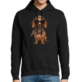 Obrázek 1 produktu Pánská mikina Retro Dámička Jezevčík