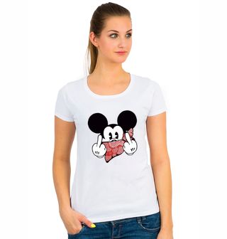 Obrázek 1 produktu Dámské tričko Gangsta Mickey Mouse s bandanou