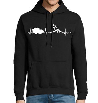 Obrázek 1 produktu Pánská mikina Bílý Kardiogram a Český Cyklista