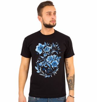 Obrázek 1 produktu Pánské tričko Modré Folk Květiny