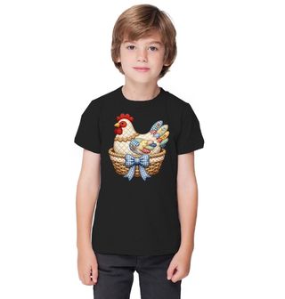 Obrázek 1 produktu Dětské tričko Vyšívaná Slepice Folk