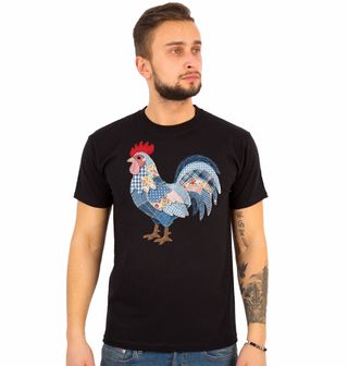Obrázek 1 produktu Pánské tričko Zaplátovaný Kohout Folk
