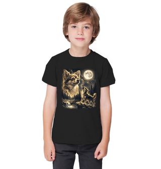 Obrázek 1 produktu Dětské tričko Čivava vyjící na Měsíc