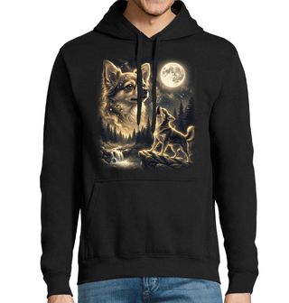 Obrázek 1 produktu Pánská mikina Čivava vyjící na Měsíc