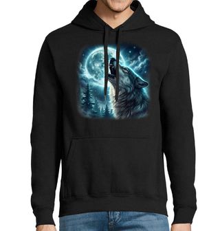 Obrázek 1 produktu Pánská mikina Měsíční Píseň Vlka