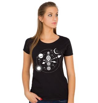 Obrázek 1 produktu Dámské tričko Kosmické Hodiny Času