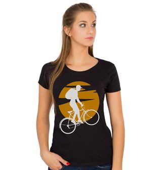 Obrázek 1 produktu Dámské tričko Projížďka na Kole při Západu Slunce