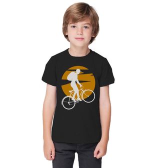 Obrázek 1 produktu Dětské tričko Projížďka na Kole při Západu Slunce
