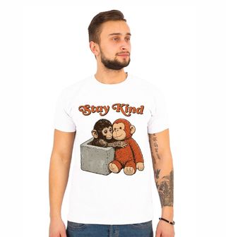 Obrázek 1 produktu Pánské tričko Opuštěný Makak Punch Stay Kind