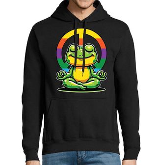 Obrázek 1 produktu Pánská mikina Meditující Hippie Žába