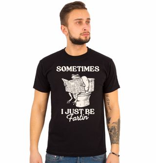 Obrázek 1 produktu Pánské tričko Žába na WC Někdy si prostě jen tak prdím