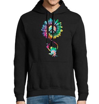 Obrázek 1 produktu Pánská mikina Duhová Hippie Žába Míru