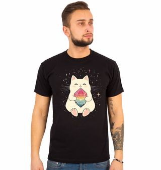 Obrázek 1 produktu Pánské tričko Kosmická Kočka s Krystalem