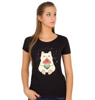 Obrázek 1 produktu Dámské tričko Kosmická Kočka s Krystalem