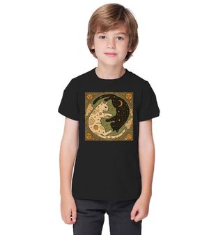 Obrázek 1 produktu Dětské tričko Jin a Jang Černá a Bílá Kočka