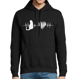 Obrázek 1 produktu Pánská mikina Kardiogram a Kočičí Srdce