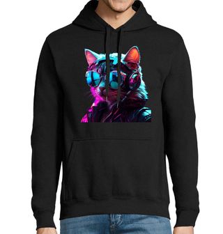 Obrázek 1 produktu Pánská mikina Gamer Kočka se Sluchátky