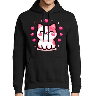 Obrázek 1 produktu Pánská mikina Zamilovaná Kočka Kawaii