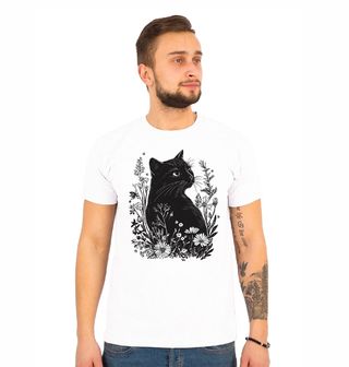 Obrázek 1 produktu Pánské tričko Černá Kočka v Květinové Zahradě