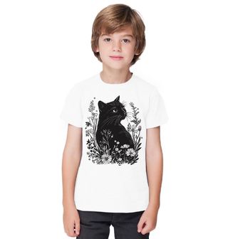 Obrázek 1 produktu Dětské tričko Černá Kočka v Květinové Zahradě