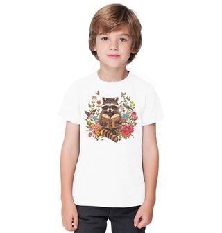 Obrázek 1 produktu Dětské tričko Mýval v Květinové Knihovně