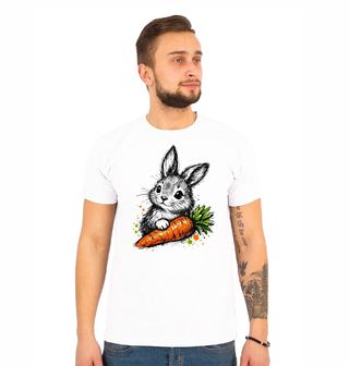 Obrázek 1 produktu Pánské tričko Roztomilý Králíček s Mrkví