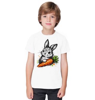 Obrázek 1 produktu Dětské tričko Roztomilý Králíček s Mrkví
