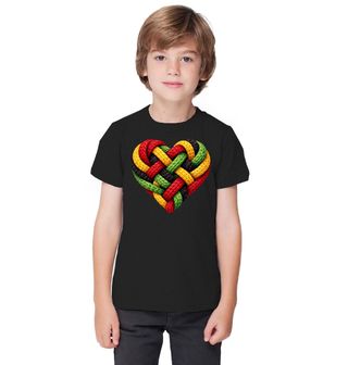 Obrázek 1 produktu Dětské tričko Háčkované Rasta Srdce