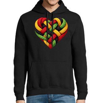Obrázek 1 produktu Pánská mikina Háčkované Rasta Srdce