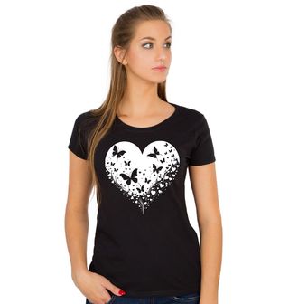 Obrázek 1 produktu Dámské tričko Motýli v Srdci