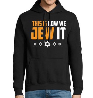 Obrázek 1 produktu Pánská mikina Takhle to děláme po židovsku This is how we Jew it