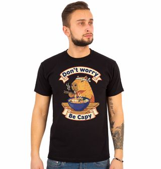Obrázek 1 produktu Pánské tričko Bojovník Kapybara s Ramenem Don’t Worry Be Capy