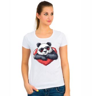 Obrázek 1 produktu Dámské tričko Cool Panda se Srdcem