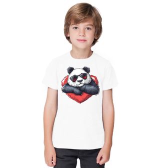 Obrázek 1 produktu Dětské tričko Cool Panda se Srdcem