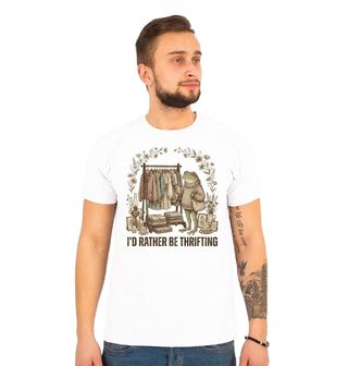 Obrázek 1 produktu Pánské tričko Žába na Nákupech I’d rather be thrifting