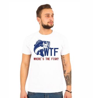 Obrázek 1 produktu Pánské tričko WTF Where’s the Fish? Kde je Ryba?