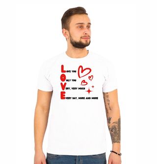 Obrázek 1 produktu Pánské tričko Miluji tě Love You Only You