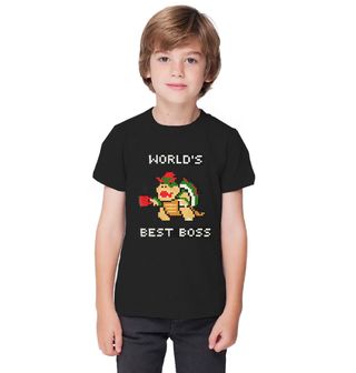 Obrázek 1 produktu Dětské tričko Bowser World's Best Boss Nejlepší Záporák 