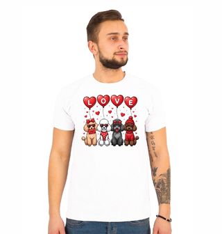 Obrázek 1 produktu Pánské tričko Zamilovaní Pudlové LOVE