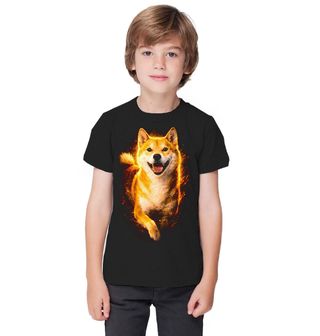 Obrázek 1 produktu Dětské tričko Usměvavý Shiba-inu v Běhu
