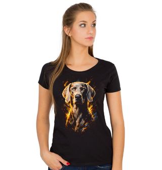 Obrázek 1 produktu Dámské tričko Hnědý Výmarský ohař