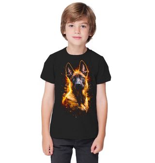 Obrázek 1 produktu Dětské tričko Štěně Belgického ovčáka Malinois