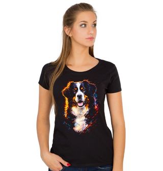 Obrázek 1 produktu Dámské tričko Bernský salašnický pes Bernese Mountain Dog