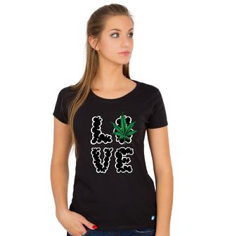 Obrázek 1 produktu Dámské tričko I love weed