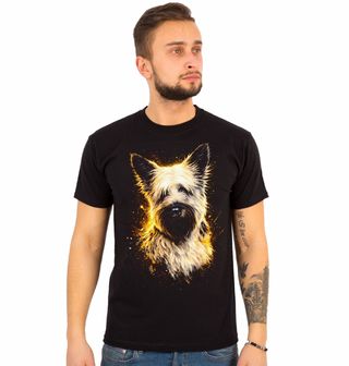Obrázek 1 produktu Pánské tričko Skotský Teriér Bílý