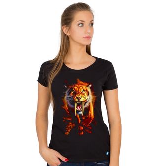 Obrázek 1 produktu Dámské tričko Šavlozubý tygr (Velikost: XL)