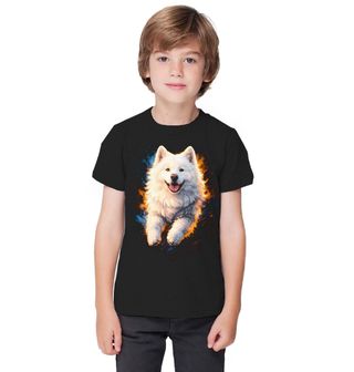 Obrázek 1 produktu Dětské tričko Veselý Samojed na Procházce