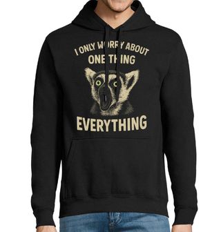 Obrázek 1 produktu Pánská mikina Překvapený Lemur I Only Worry about One Thing