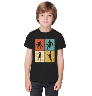 Obrázek 1 produktu Dětské tričko Retro Basketbal v Pohybu